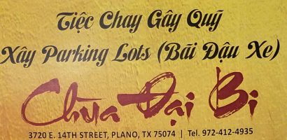 Tiệc chay gây quỹ xây Parking Lots (Bãi đậu xe) Chùa Đại Bi
