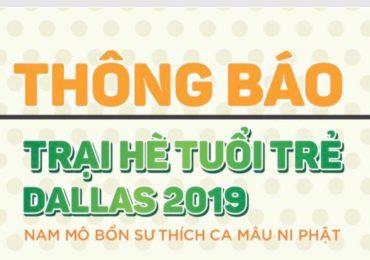 Thông báo: Trại Hè Tuổi Trẻ Dallas 2019/ Dallas Camp for Youth and Young People