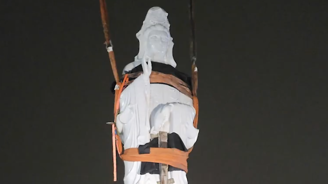 Ngày cung thỉnh Tôn tượng Quán Thế Âm lộ thiên về chùa (12/03/2025)