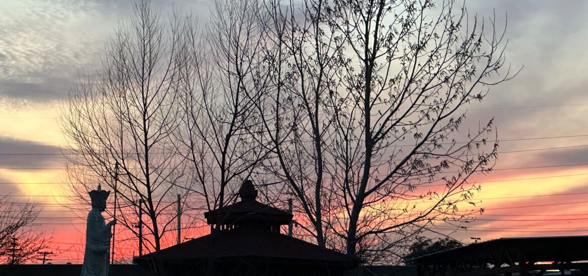 Ánh nắng chiều, thanh bình và tĩnh lặng.