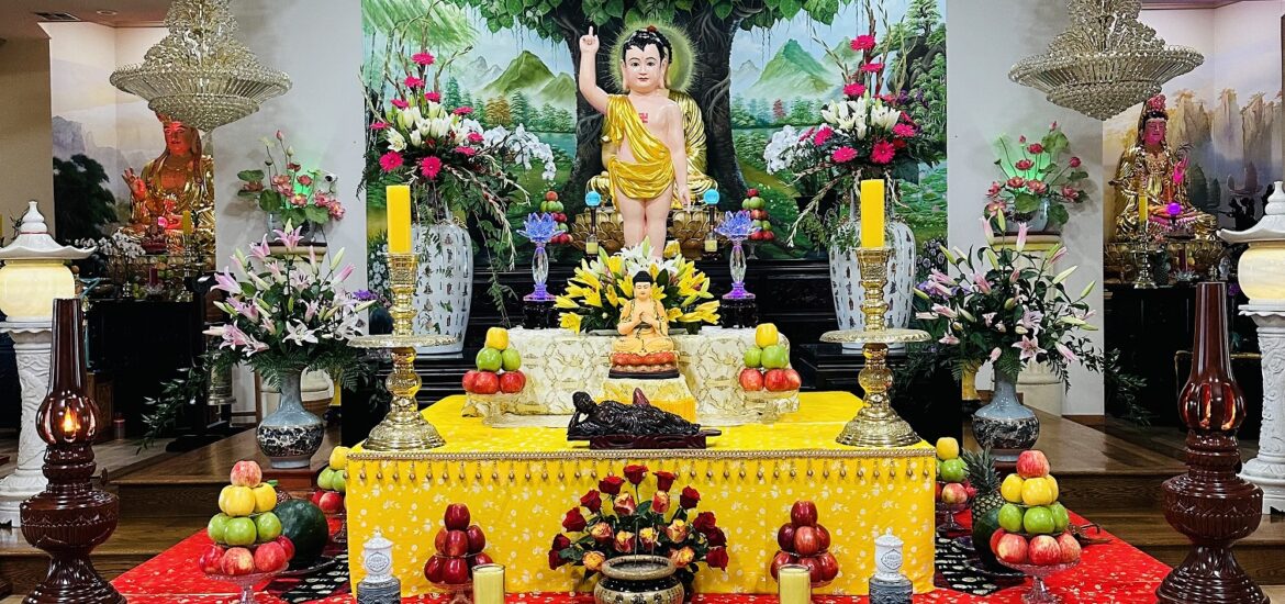 Chánh điện an tịnh trước ngày Khánh Đản – PL. 2570 – DL. 2026