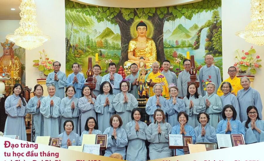 Đạo Tràng Tu Học Hằng Tháng Tại Chùa Đại Bi